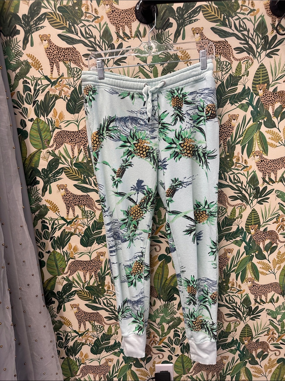 Zoe Karssen Pineapple Print Jogger Jeans - Mint large